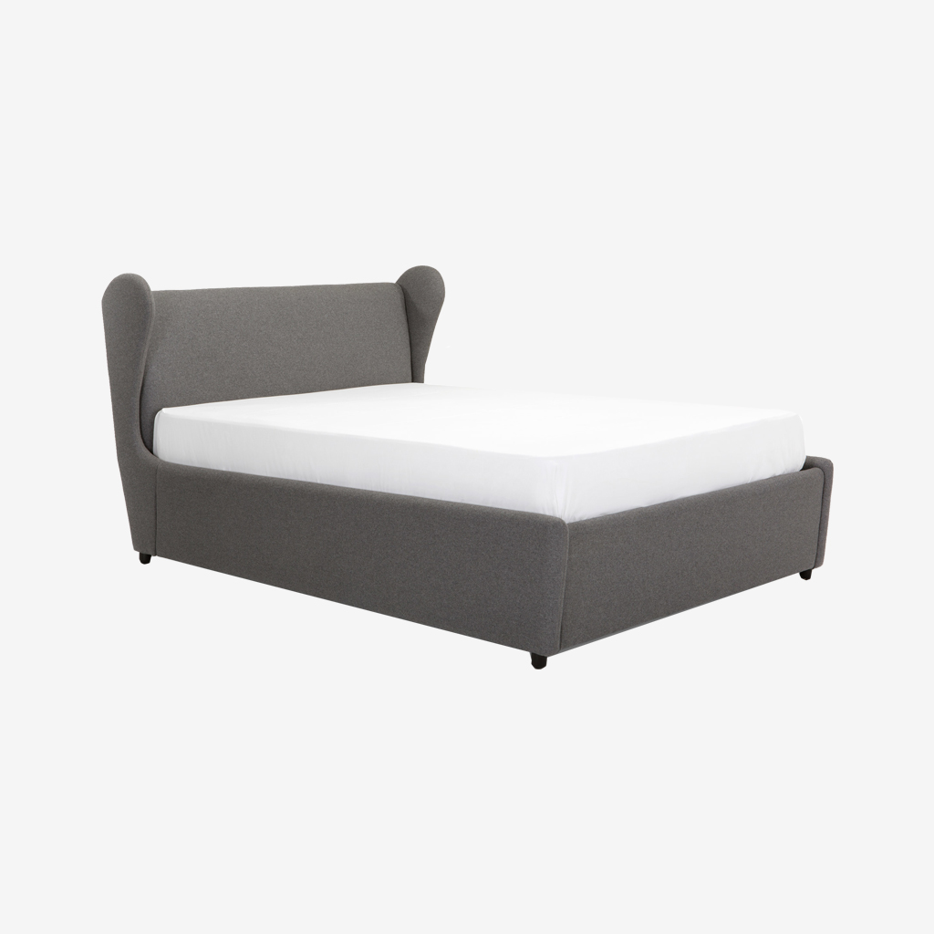 Alanzo Bed With Storage (King Size, Honey Finish)