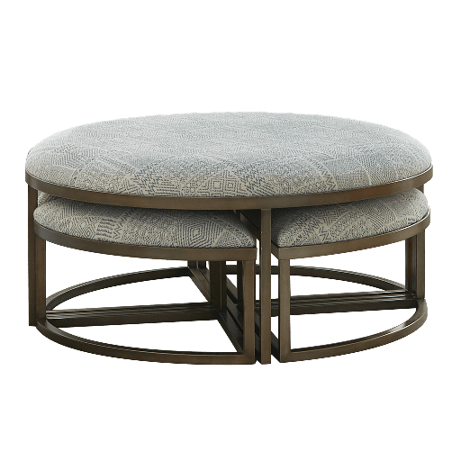 Solid Round Ottoman